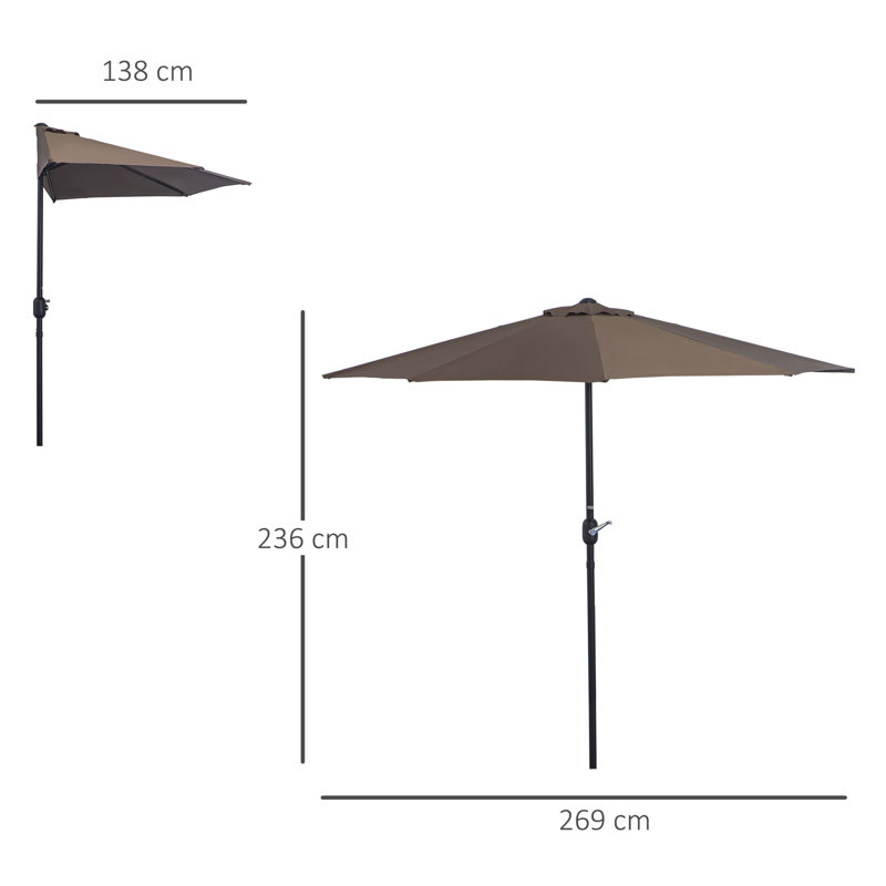 Rolanda 269cm Traditional,Balcony Parasol