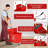 Mop Bucket With Wringer On Wheels For Floor Cleaning, 21 Quart, Separate Dirty And Clean Water-101063417