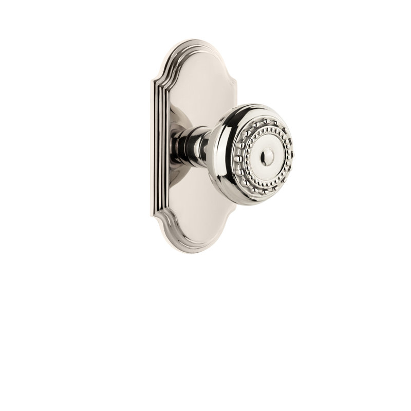 Poignée de porte Grandeur, 2 3/8", Nickel poli