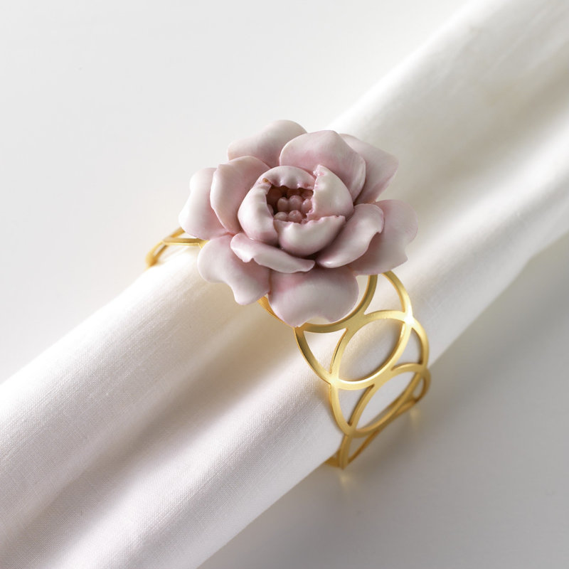 Camelia Napkin Holder, Pink