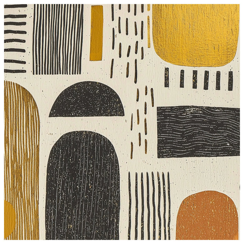 Rideaux abstraits, voilages et voilages abstraits - 1 panneau, Blocage, 50" x 80" - 1 Panel
