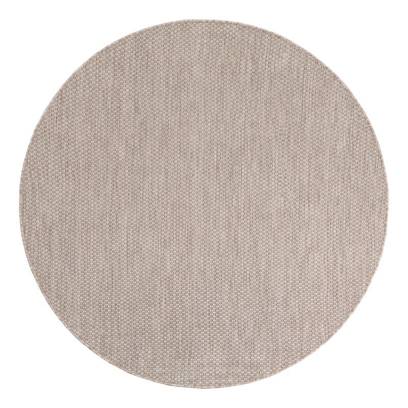 Bembry Beige Area Rug, Round 6'1"