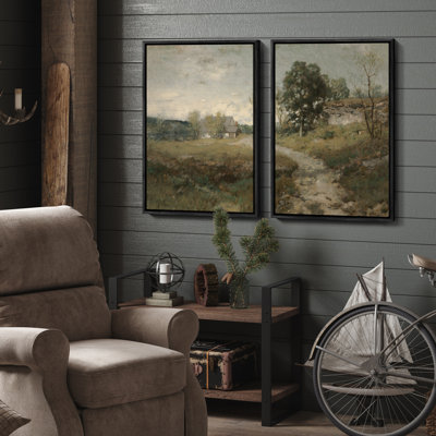 Art mural encadré rétro antique classique pour chambre à coucher