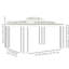 Pavillon de jardin 10 pi x 13 pi, double toit blanc crème - pour le jardin, la pelouse, la terrasse, idéal pour la terrasse