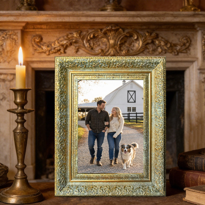 Cadre photo 3 pièces 11 "x 14" doré antique pour affichage mural et de table, 11" W x 14" H, 3, Antique Gold