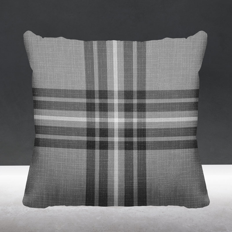 Coussin intérieur / extérieur Brady, L 15 po x H 15 po, Gris