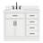 Tidworth 42'' Solid Wood Single Bathroom Vanity with 1.5'' White Quartz Top-1004111407-970334954-1004111409