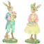Rabbit Easter Morning, 5 Inches Set Of 2