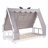 Twin Size Canopy Bed Frame with Removable Fabric Cover-1609879169