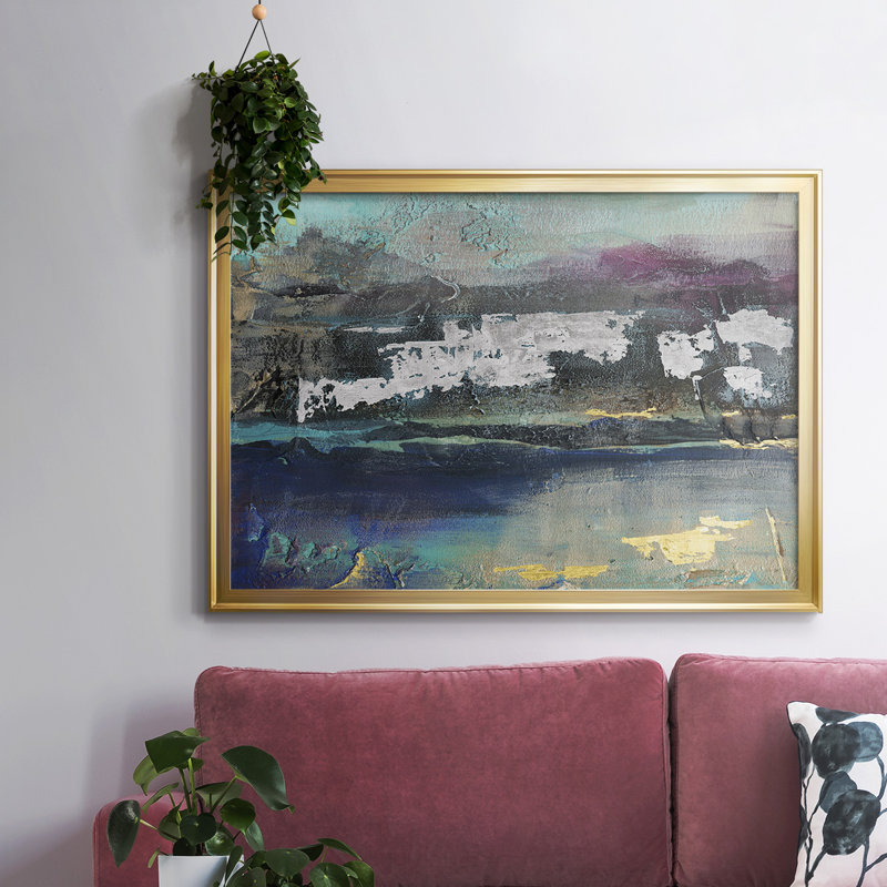 Mysteri II, reproduction d'art sur toile, H 26 po x l 38 po x P 1,5 po, Or