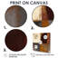 Chocolat brun élémentaire V - art mural moderne sur toile rose 4 pièces-1071176367-1071176366