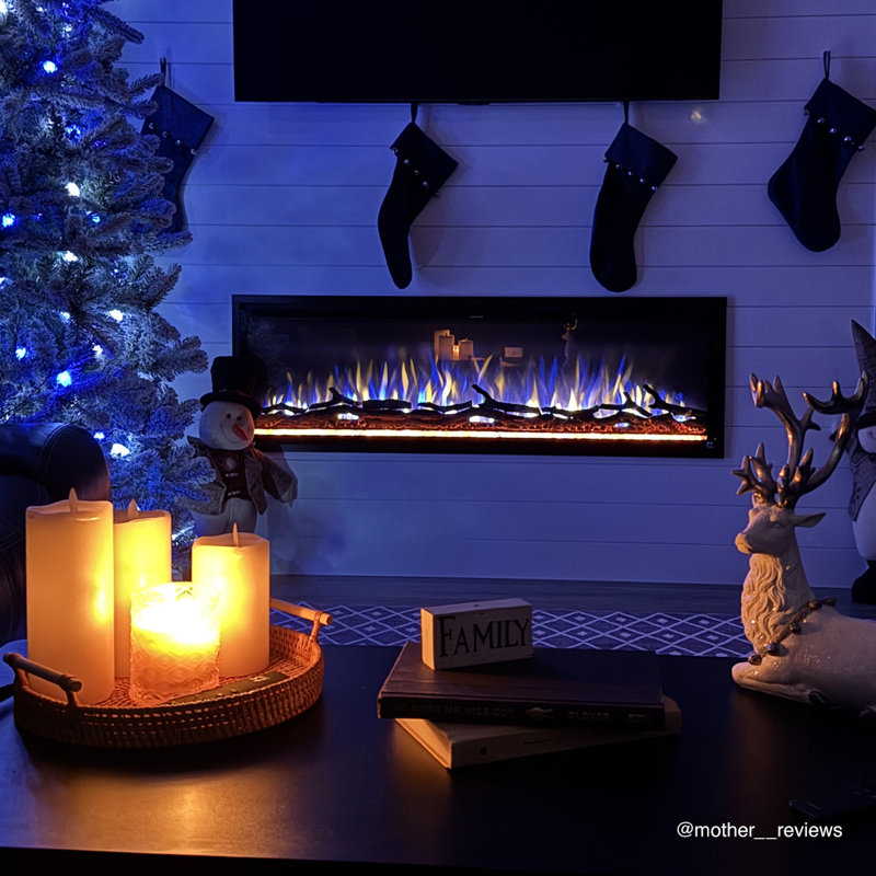 Sideline Elite Smart Electric Fireplace, 19.25'' H x 49.75'' W x 5.5'' D
