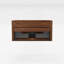 Meuble-lavabo flottant mural en noyer rayé 30 po Etna pour salle de bain moderne, KD-1046661725