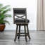 Tabouret de bar pivotant de 76 cm (30 po) en tissu gris vieilli et anthracite – Un élément de décoration polyvalent et tendance