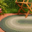Tapis intérieur / extérieur vert tressé à la main Enos-835730951