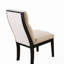 Ensemble de 2 chaises de salle à manger rembourrées en tissu