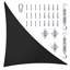 Toile d'ombrage triangulaire Amgo Customize - 200 g / m², blocage UV 95% avec quincaillerie-107426997-107427115