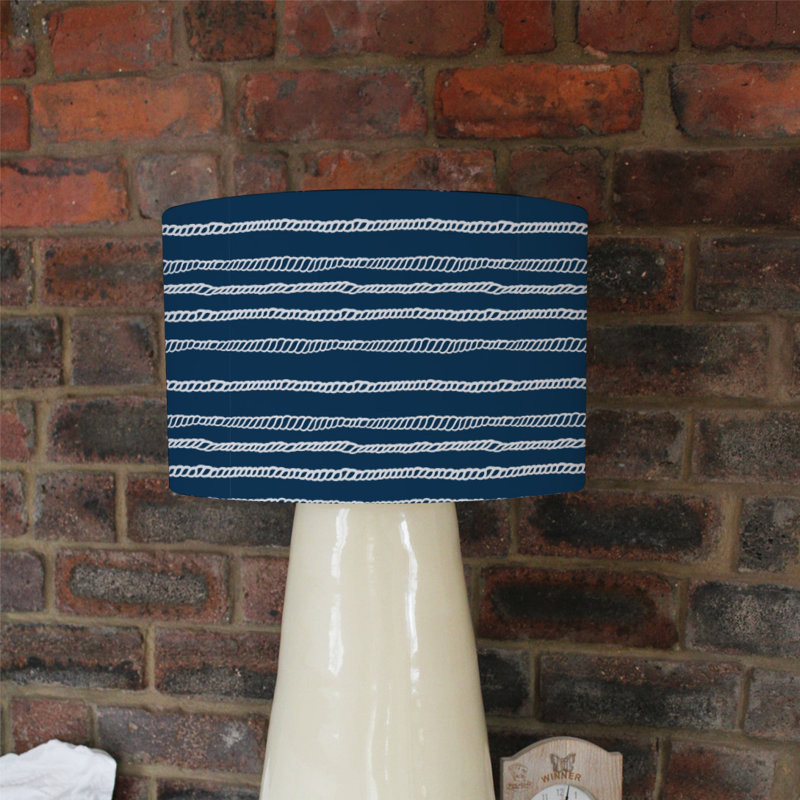 Cotton Drum Lamp Shade ( Uno ), 25cm H x 40cm W x 40cm D
