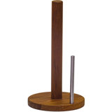 Manada™ Teak and Stainless Steel Free-Standing Paper Towel Holder