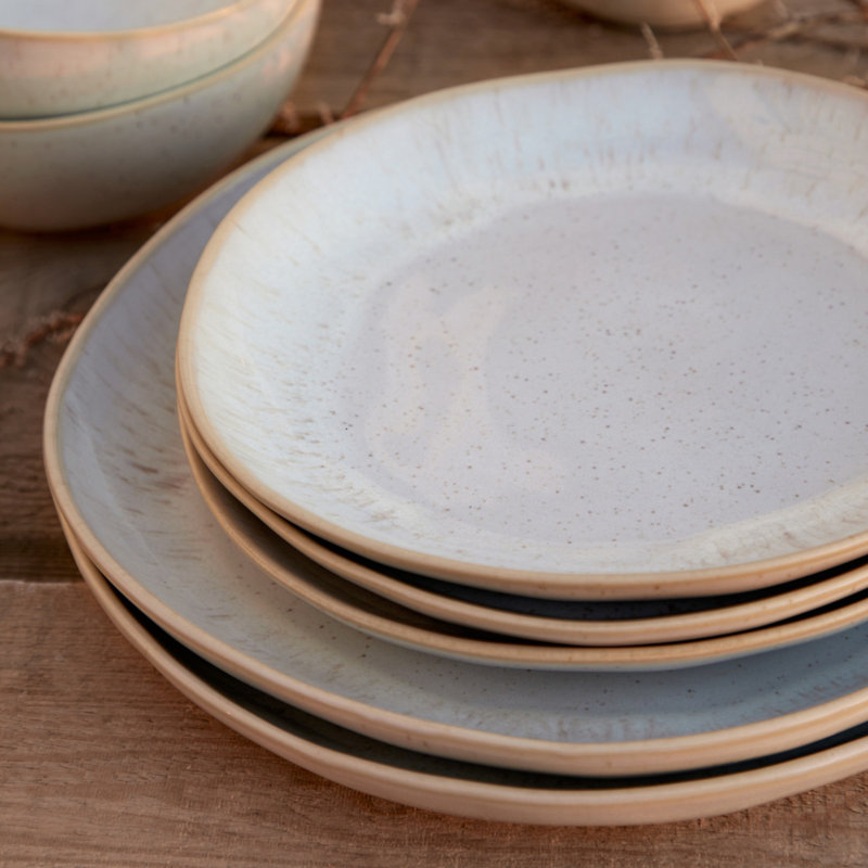 Eivissa Fine Stoneware Salad/Dessert Plate, Sand Beige