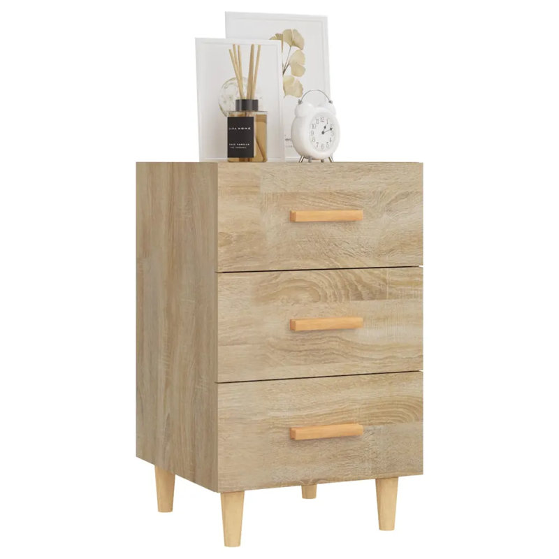 Westbury 40cm W Bedside Table, Oak/Natural