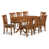 9 Pieces: 1 Table, 8 Chairs