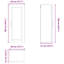 Vidaxl Kitchen Wall Cabinet White 40 X 31 X 100 Cm Engineered Wood-121217510