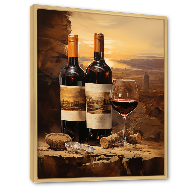 Rioja Resson I - impression, Cadre naturel flottant, H 32 po x l 24 po x P 1 po