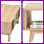 Table basse de rangement Mid-Century avec tiroir en rotin-1454182784