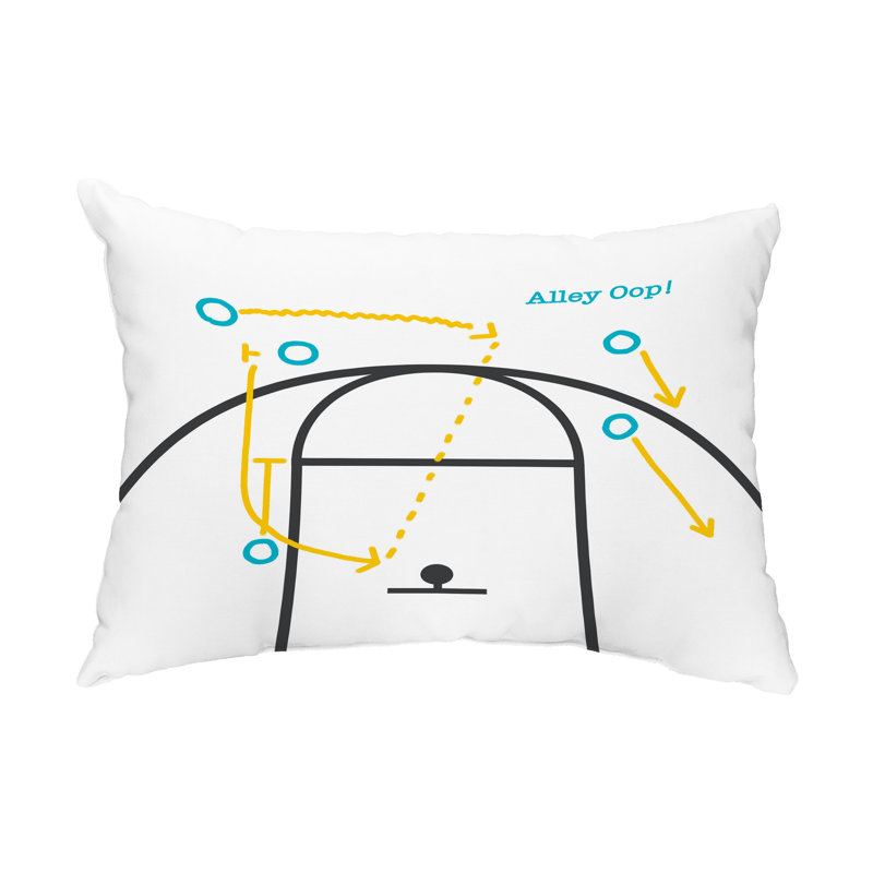 Alley Oop Outdoor Reversible Throw Pillow, White
