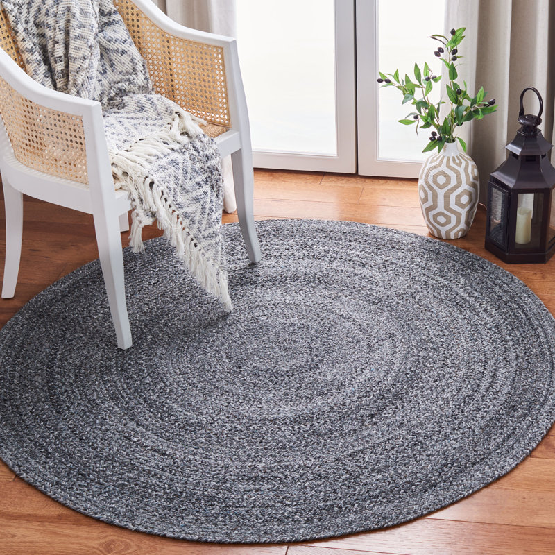 Tapis performance tissé à plat Chirag, Rond 4 pi