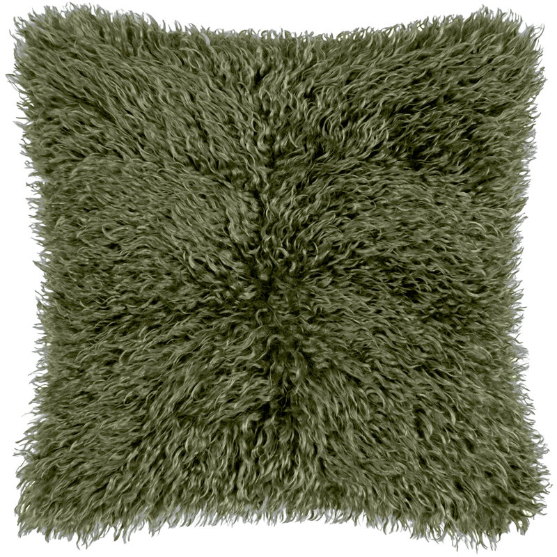 Rowan Square Throw Cushion With Filling, Green