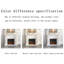 Foyer autoportant en bois massif beige