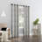 Sun Zero Parrish Distressed Grid Thermal Extreme 100% Blackout Grommet Curtain Panel-55980604-55980605