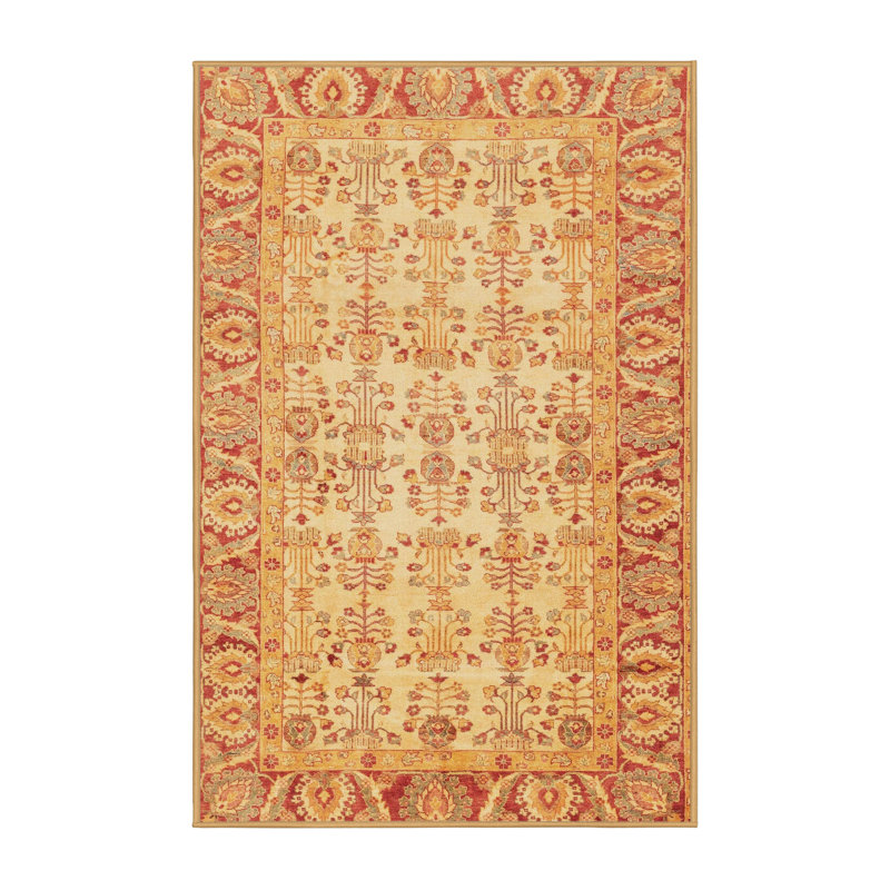Tapis décoratif multicolore à motif abstrait, Rectangle 5 pi x 7 pi