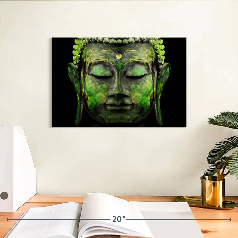 Adella Green Buddha, 8" H x 12" W