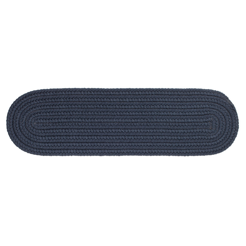 Tapis d'escalier intérieur / extérieur Smyth, Bleu marine