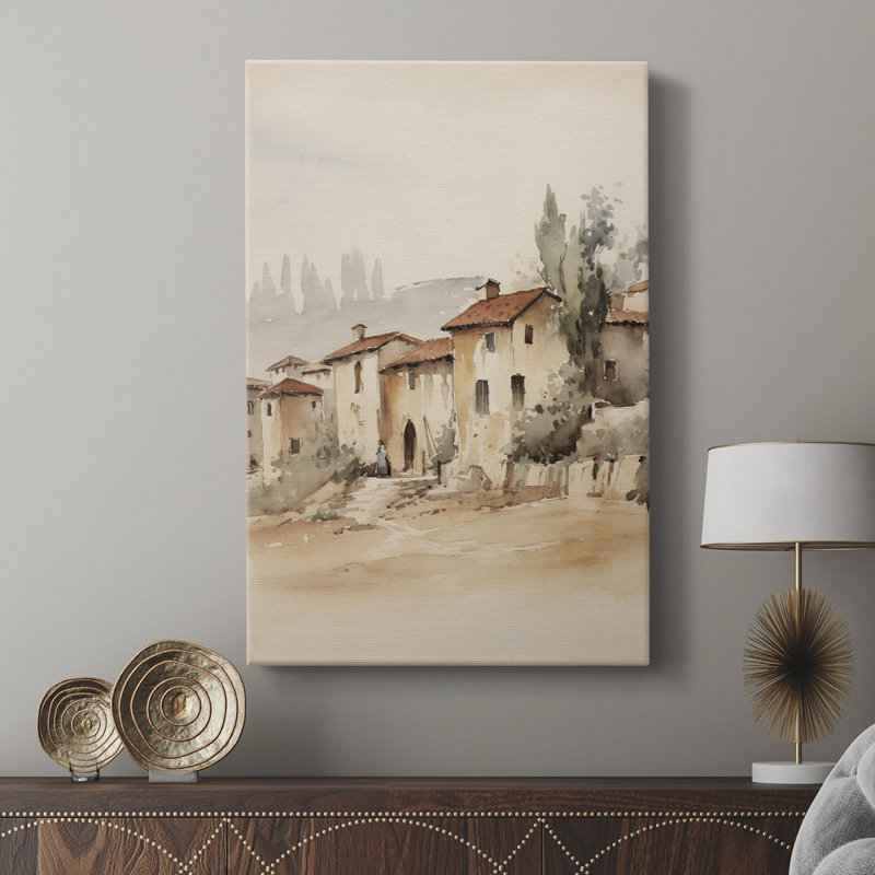 Paysage rétro xiv - galerie Cavas, H 48 po x l 32 po