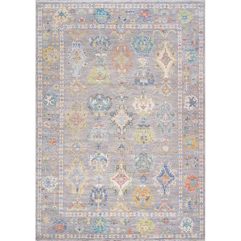 Oushak Hand Knotted Wool Oriental Indoor Rug