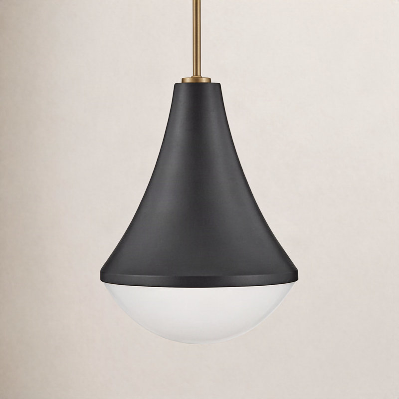 Candace 1 - Light Dome Pendant, Black