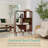 Kintz 3-Tier Mid-Century Modern Wooden Bookcase w/ Removable Back Panels, Offset Pine Legs-1426857387