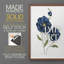 Coquelicots bleus - reproduction encadrée de qualité supérieure - prête à être accrochée - aucun clou requis - aucun clou requis-671805632-671805645