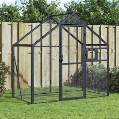 Jamille 185cm Aluminium, Galvanised Welded Wire Mesh Flight Cage