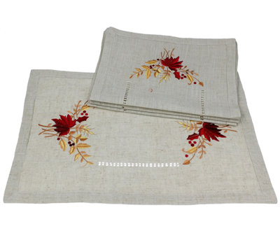 Autumn Harvest Placemats Set of 4