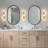 5-light Milk Glass Wall Sconce Modern Wall Sconces Black Vanity Light