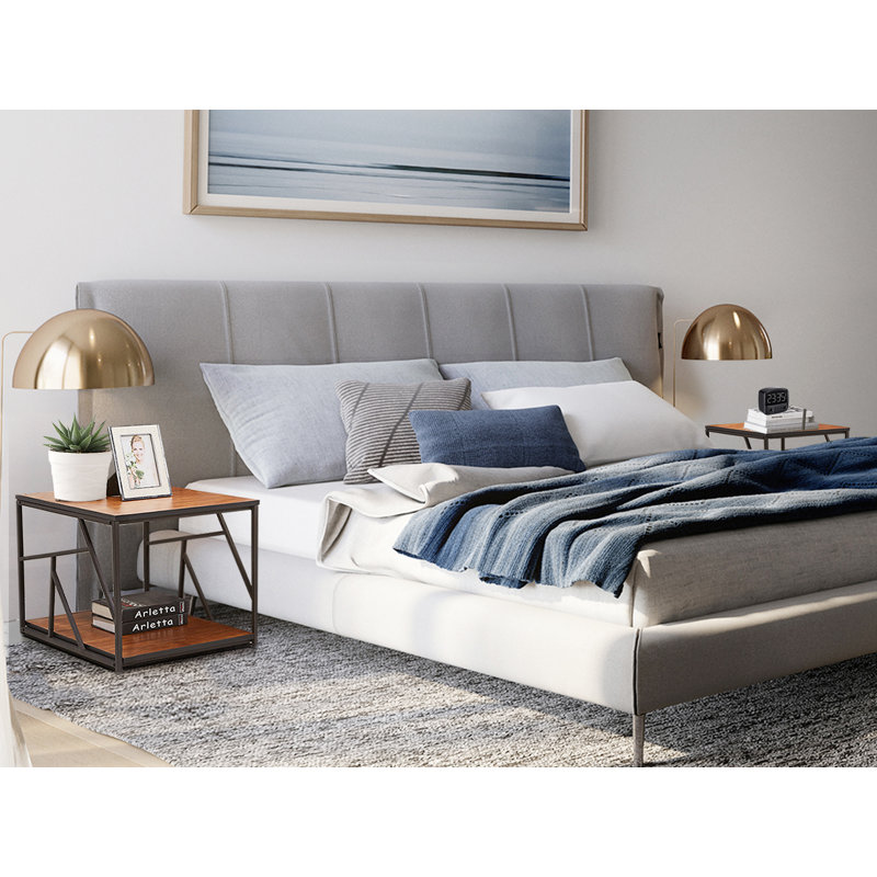 Norton St Philip 17.7'' W Metal Nightstand