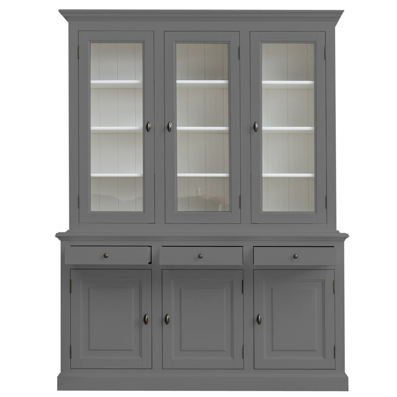 Berardina Display Cabinet, Mouse Grey