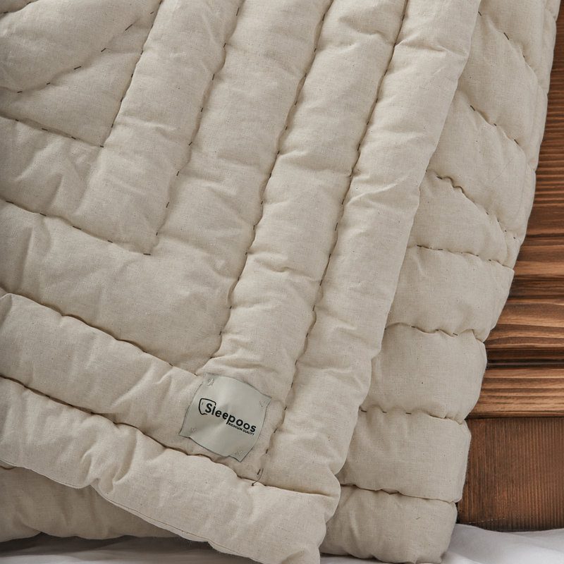 Sleepoos 100% Organic Handmade Wool Duvet, 235 x 215 cm