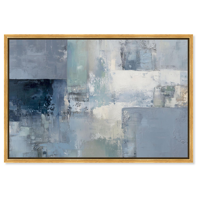 "Misty Morn I", reproduction d'art sur toile par Art Remedy, cadre doré, 54 x 36, H 37 po x l 55 po, Encadrement doré