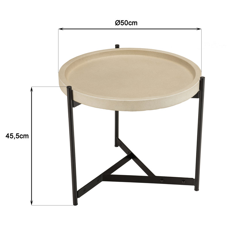 Akil Concrete Side Table